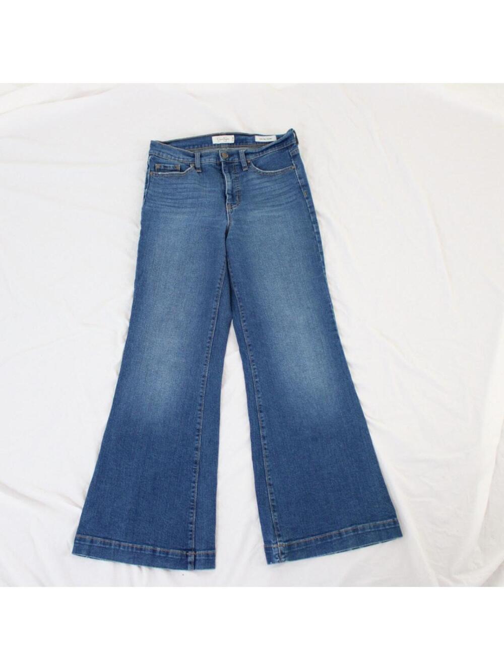Jessica Simpson blue denim wide leg trousers jeans Size 6